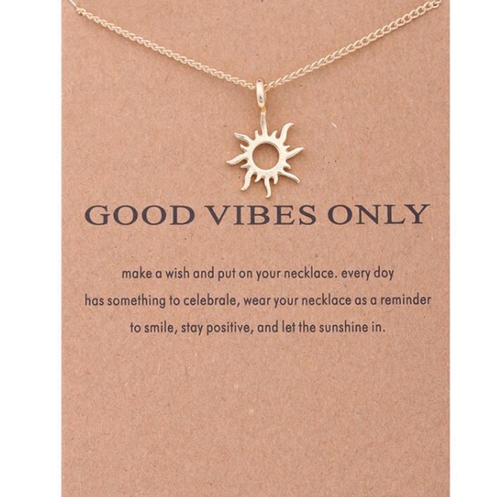 HOST PICK☀️ Good Vibes Only Gold Summer Necklace